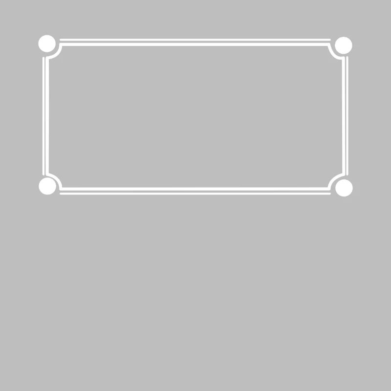 Simple Frame Rectangular Shape Decoration