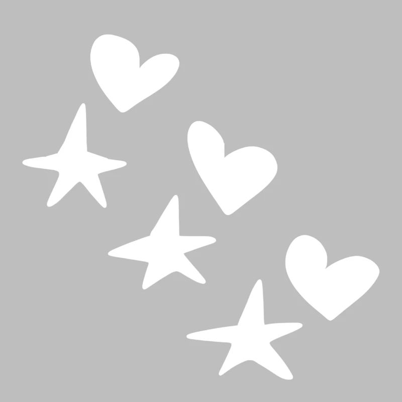 Hearts Stars Pattern Icon