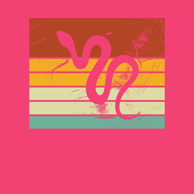 Snake Retro Reptile Python Idée cadeau