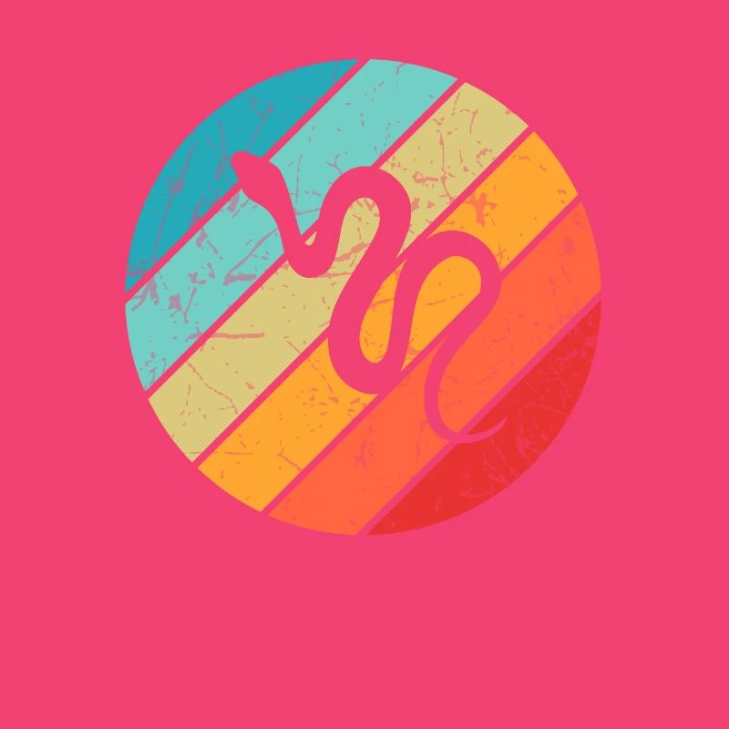 Snake Retro Reptile Python Gift idea