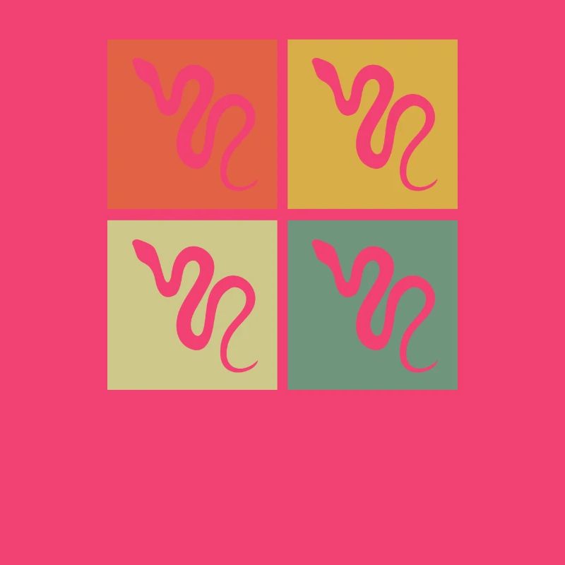 Snake Retro Reptile Python Gift idea