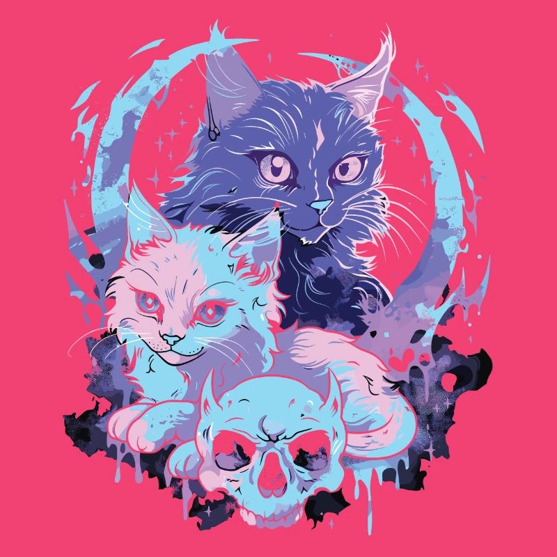 Kawaii Cat Pastel Goth Devilish