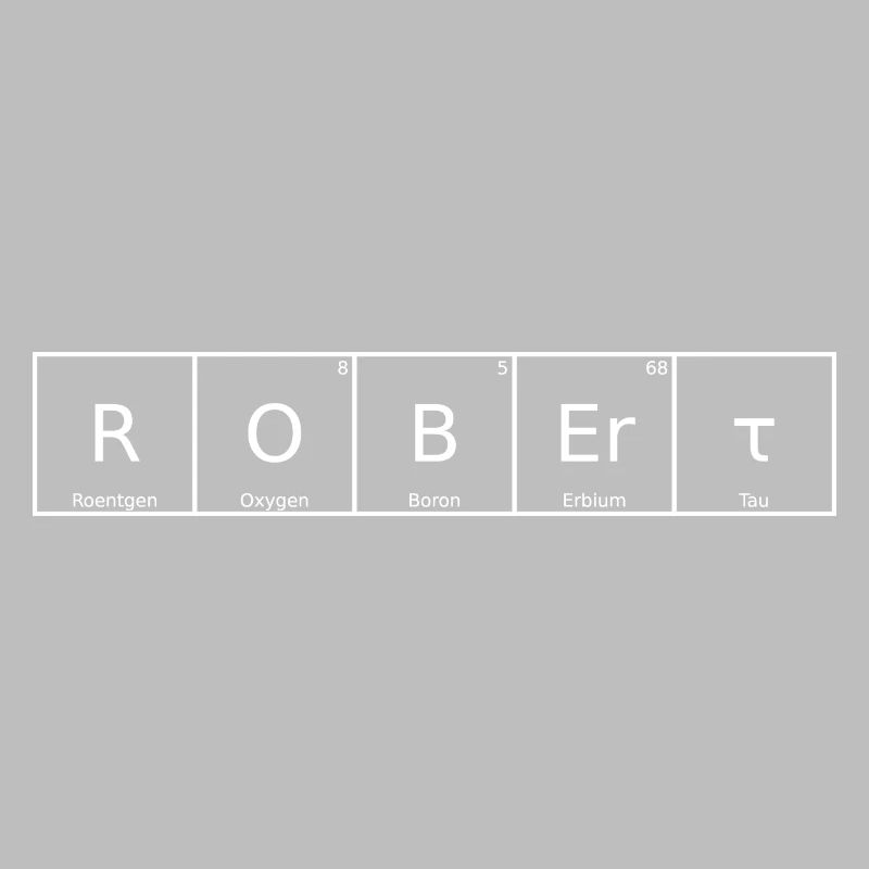 Robert Name First Name Chemistry Periodic Table Elements