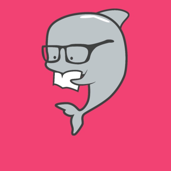 Dolphin fish nerd glasses gift cartoon kid zoo' Baby Longsleeve Shirt |  Spreadshirt