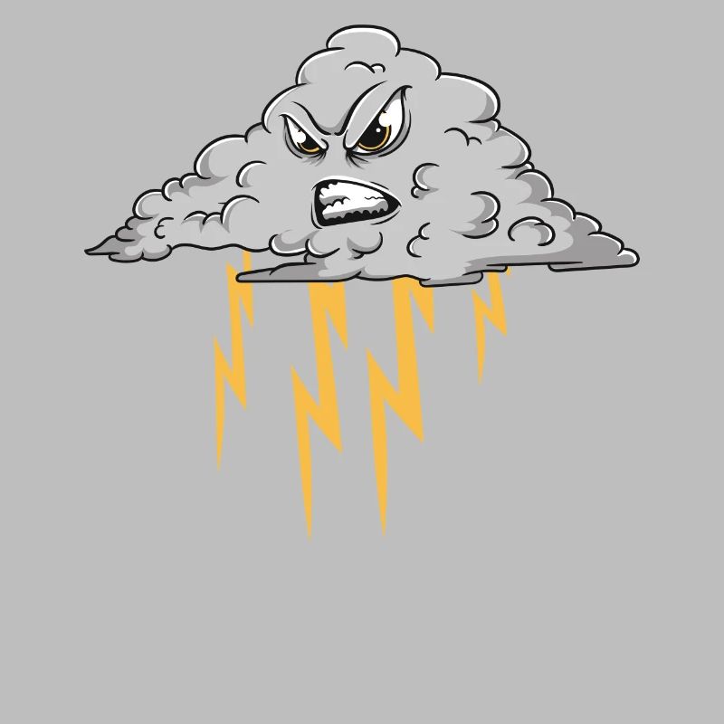 Angry Cloud Causing Lightning Thunderstorm Weather