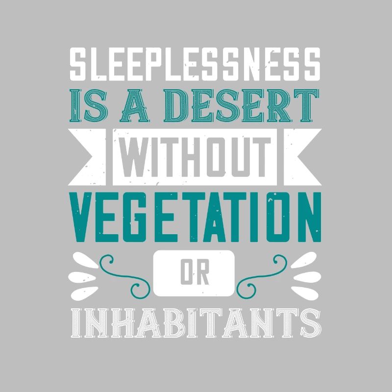 Schlaflosigkeit ist eine Wüste ohne Vegetation oder