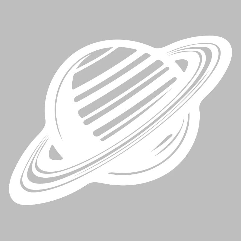 Ringed planet with ring system in the solar system