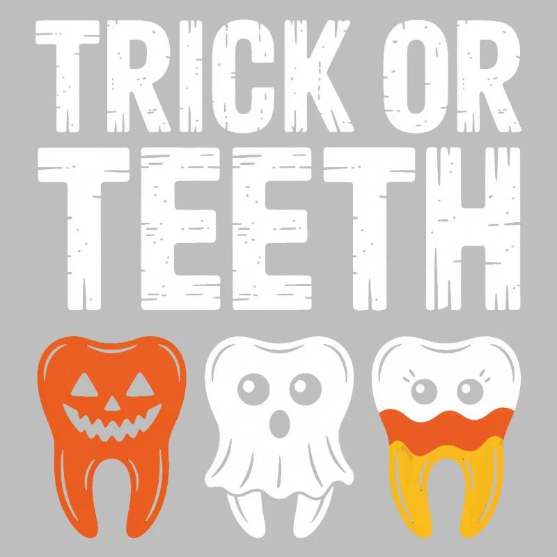 Trick oder Teeth Halloween-T-Shirt