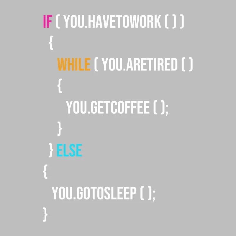 Funny Programmer Codes Coffee And Sleep