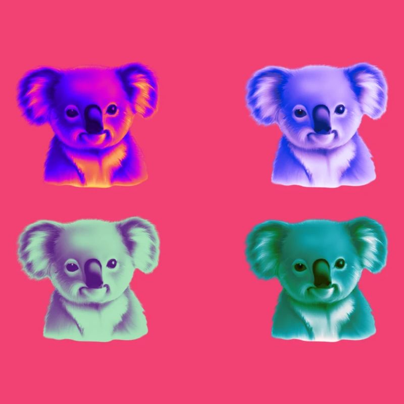 Koala bunt Geschenkidee Koalas Pop Art Pop-Art