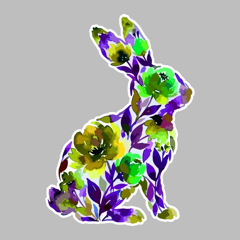 Fleurs en forme de lapin