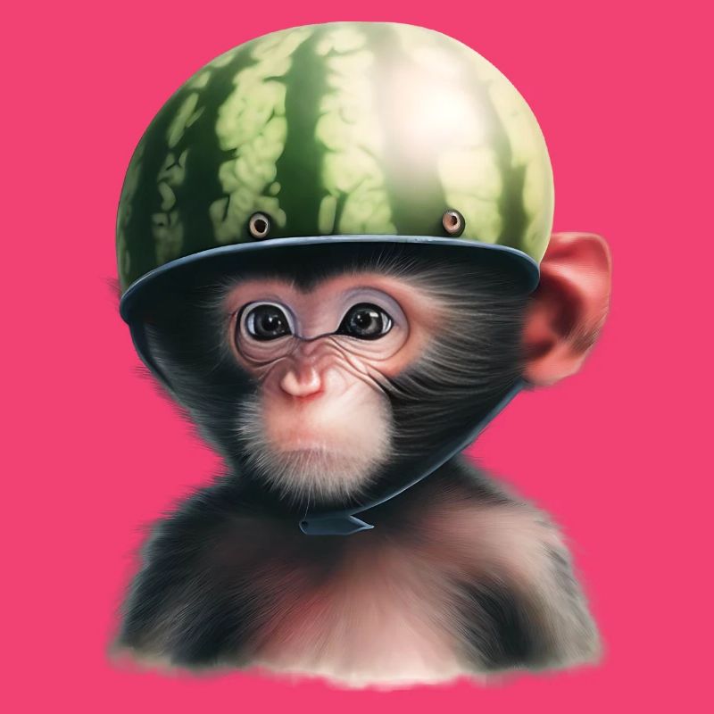 Singe à la pastèque