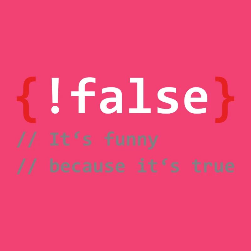 False it`s funny because it`s true Programmierer