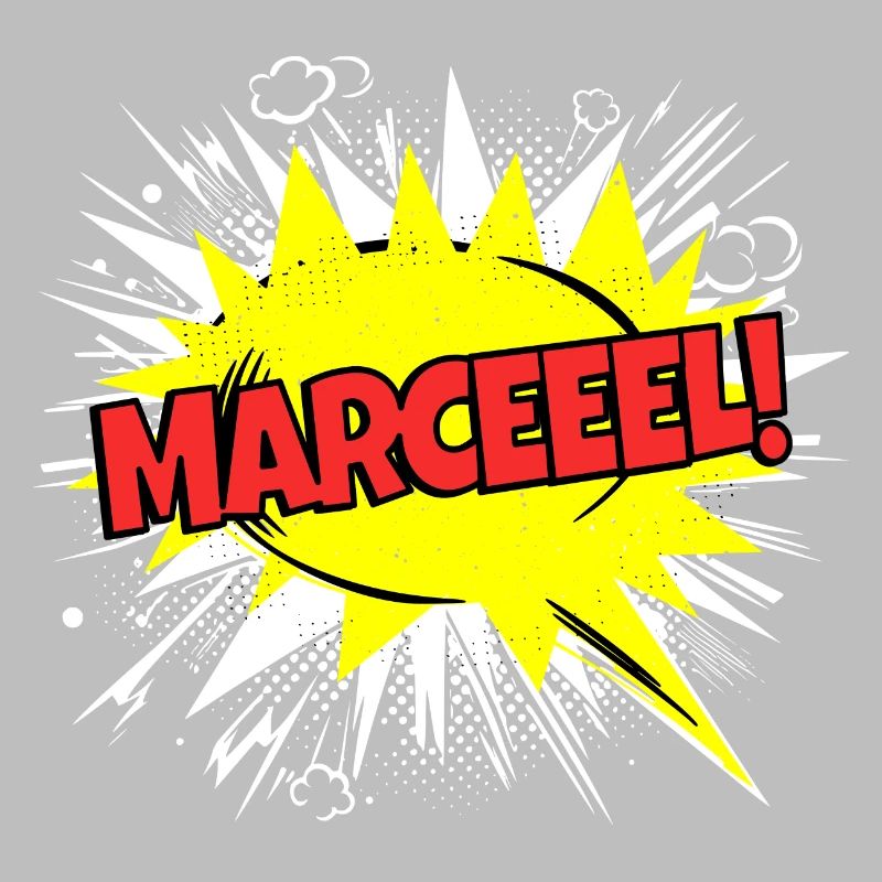 Marcel Name Funny Speech Bubble Marceeel!