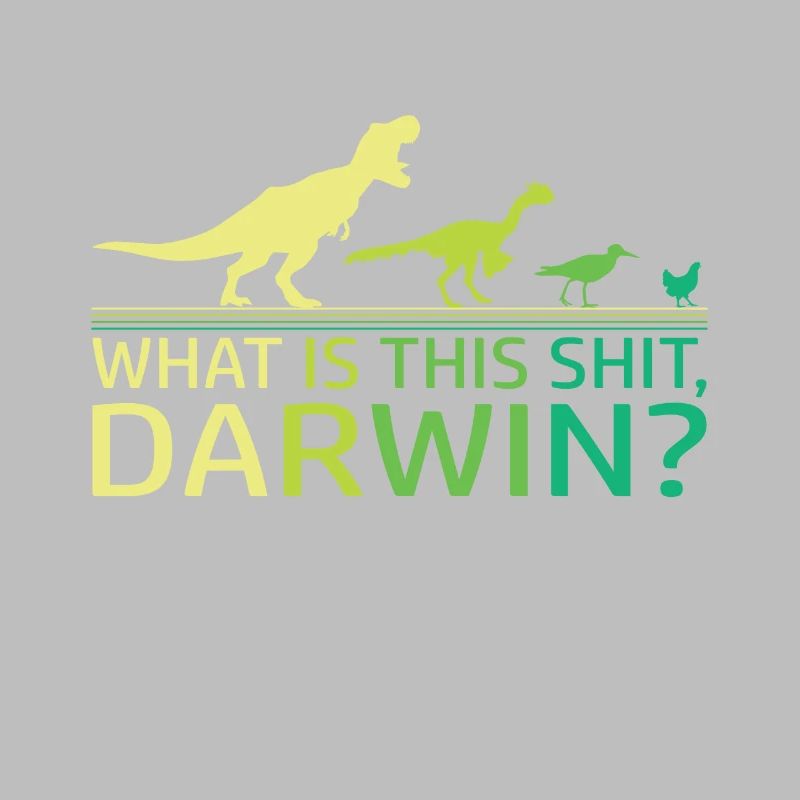 Lustige Evolution Dino Dinosaurier Darwin T-Rex