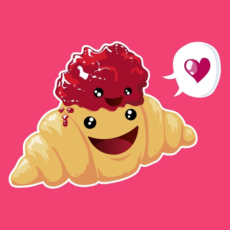 Beste Freunde oder Liebe? Croissant & Marmelade