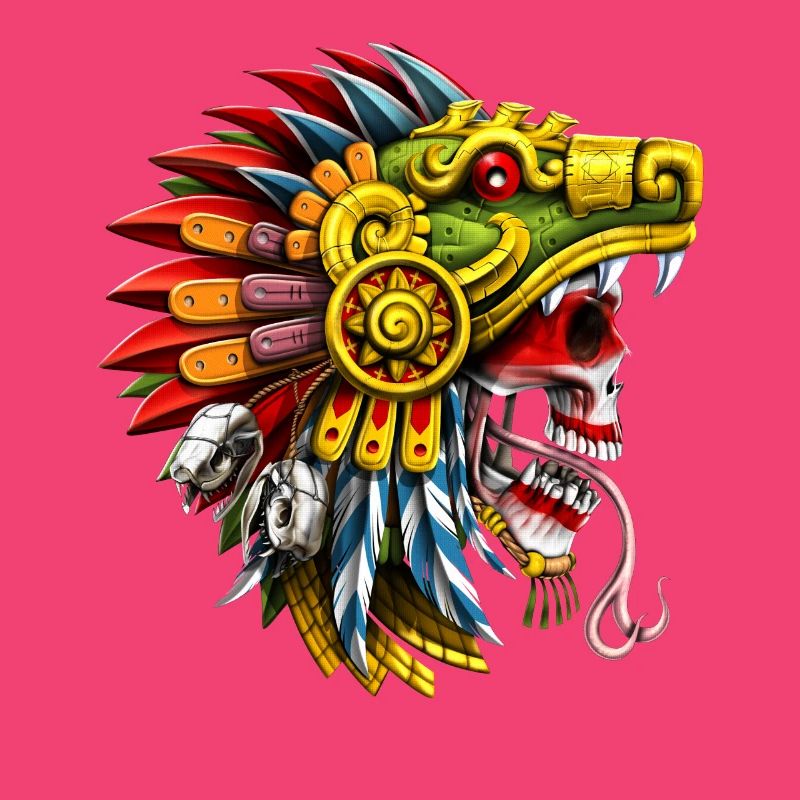 Aztec Serpent Skull Warrior