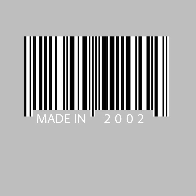 Made in 2002 Barcode Geschenk