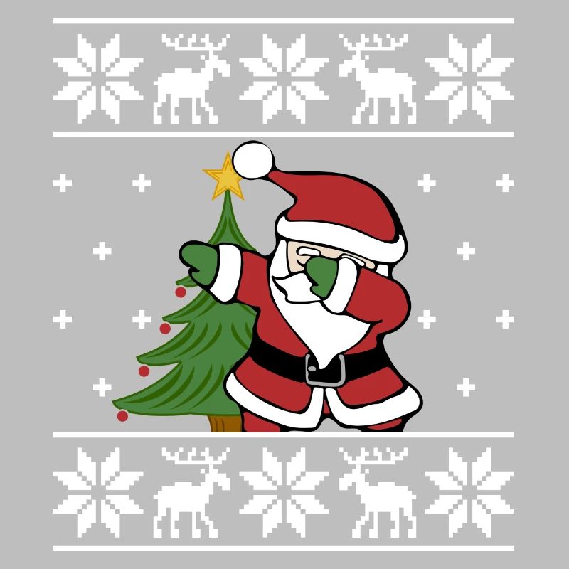 Laid de Noël Pull Père Noël Dab