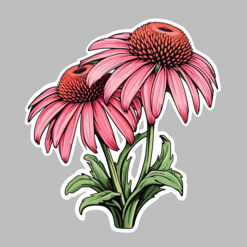 Échinacée 2 Fleurs