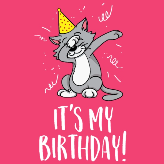 It's my birthday - Birthday and party cat' Baby Longsleeve Shirt |  Spreadshirt