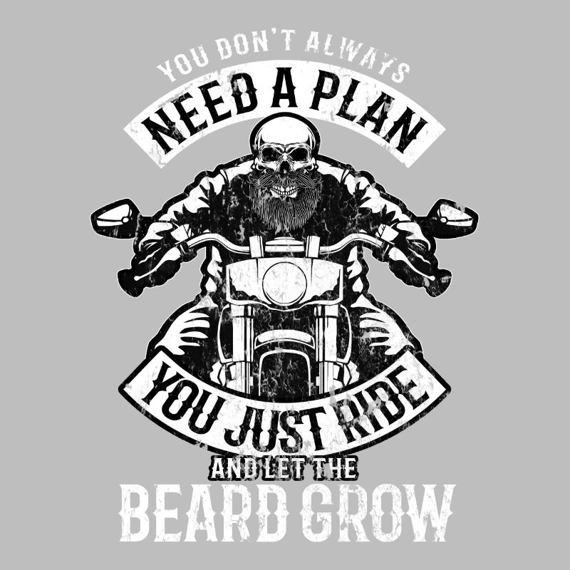 Motorrad Motorradfahrer Biker Bart Geschenkidee