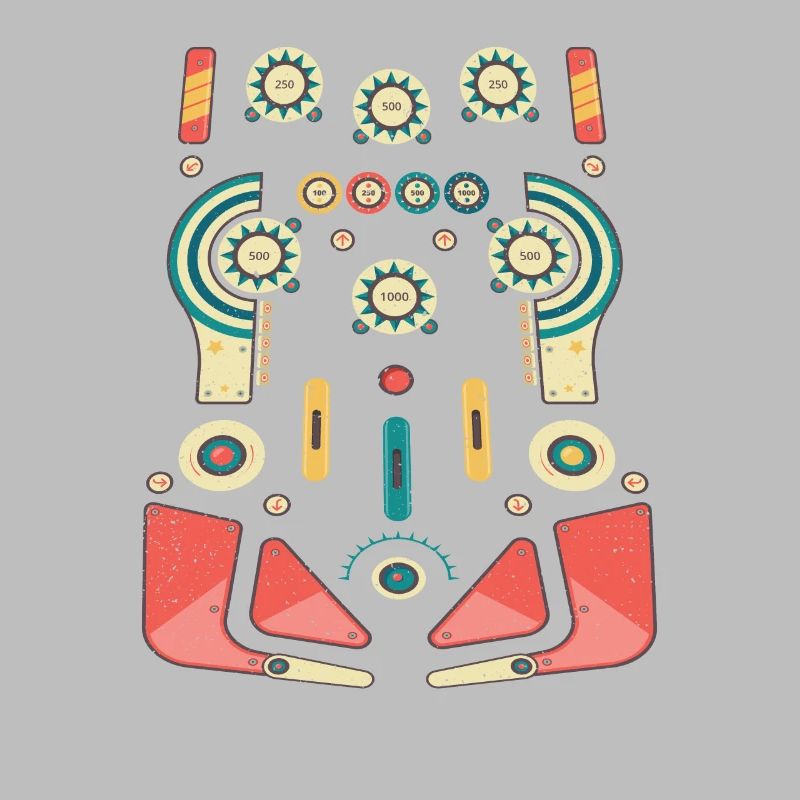 Cool rétro flipper arcade - flipper arcade machine