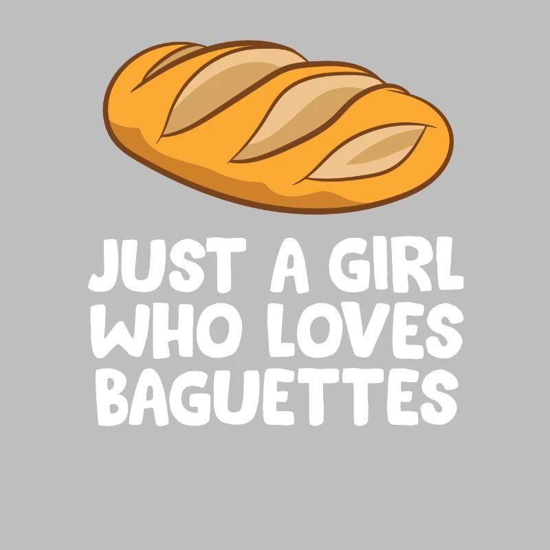 Nur ein Mädchen, das Baguettes liebt