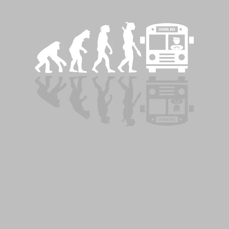 Human Evolution Funny Bus Driver Busman Driving