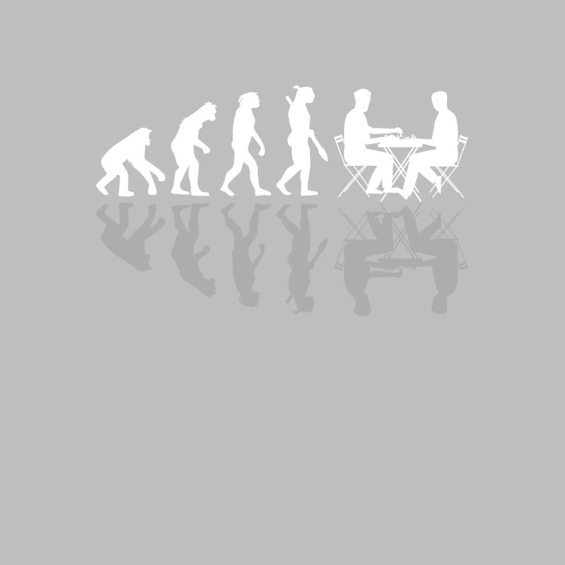 Human Evolution Chess Player Pieces Board Games