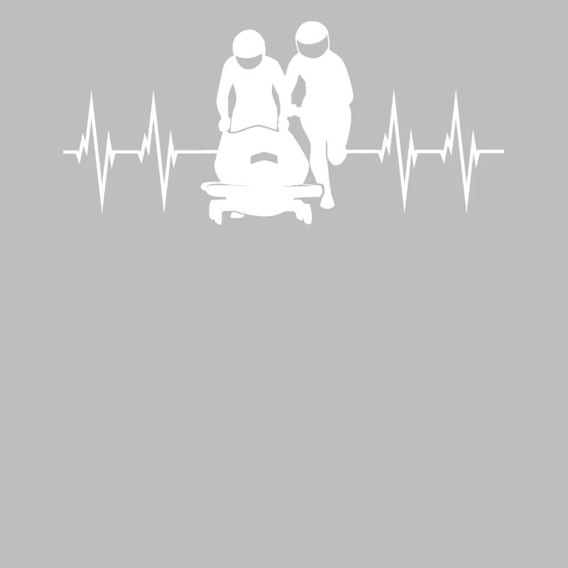 Bobsleigh driver ECG ligne bobsleighing bobsleigh cadeau