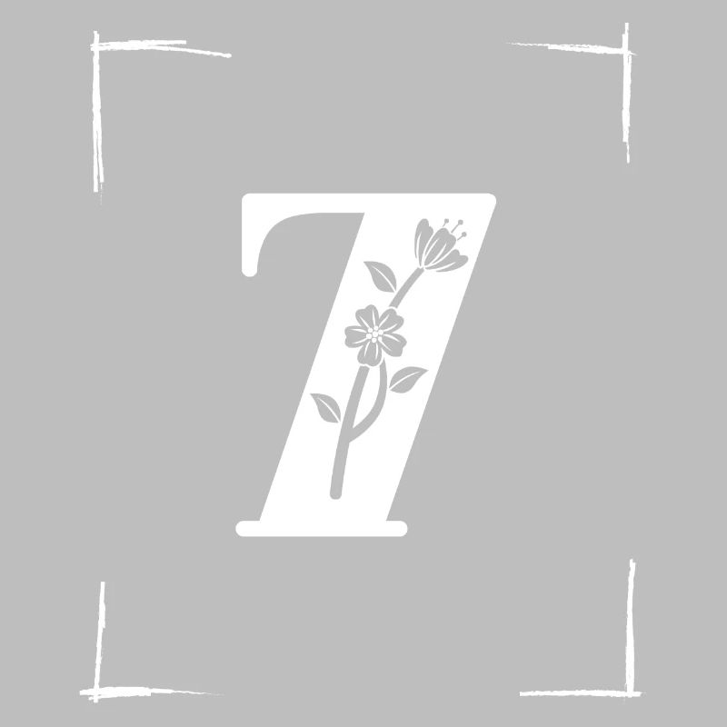 number 7 initial
