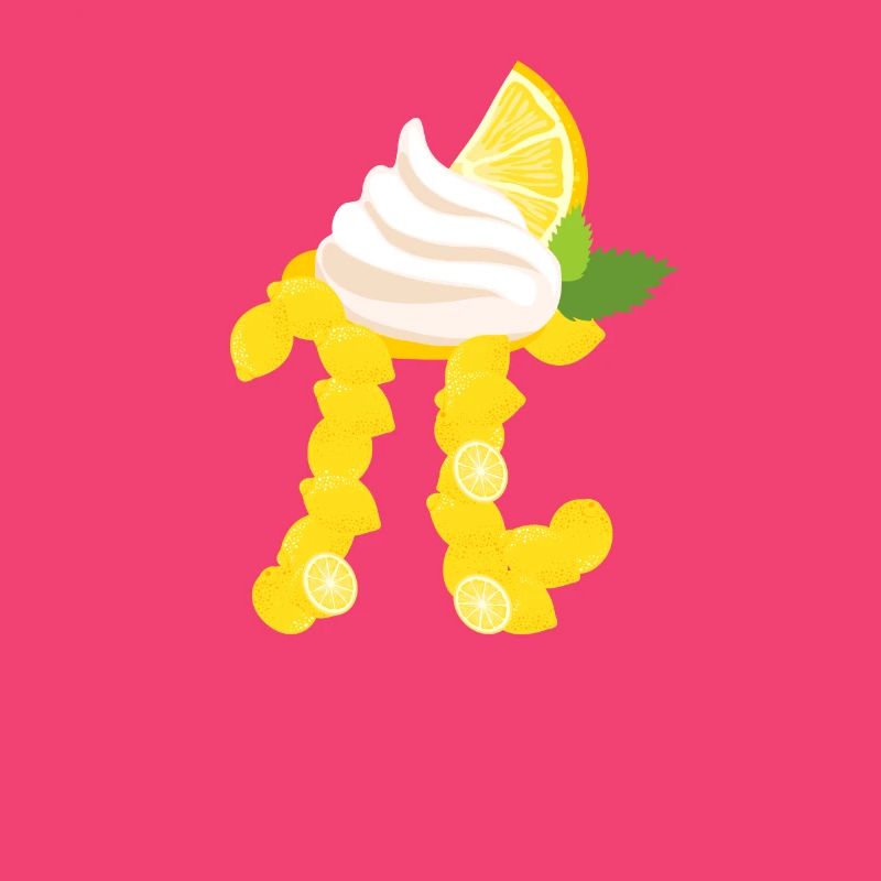 Funny Pi Day Math Lover Lemon Cake Meringue