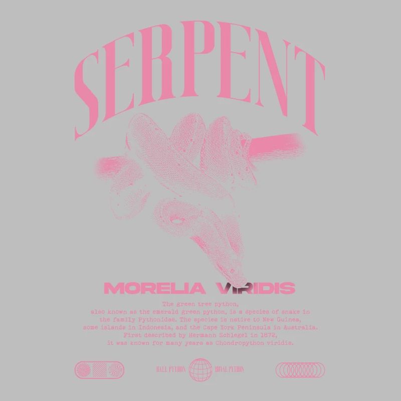 Grüner Baum Python Modern Reptile Keeper Streetwear