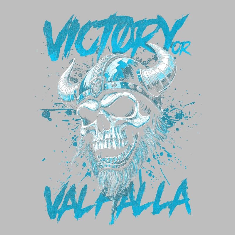 Nordischer Wikingersieg oder Walhalla