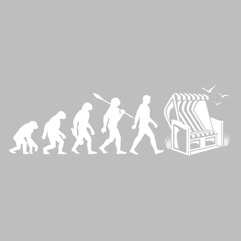 Evolution - Beach chair - Holiday - Sea - Seagulls