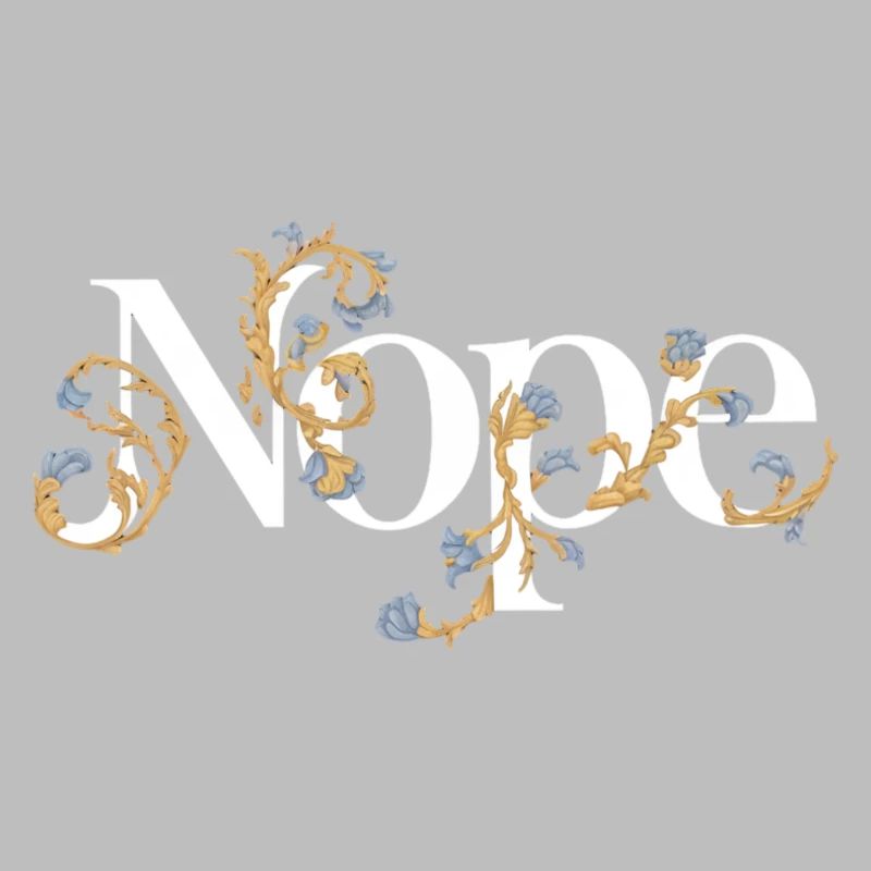 Conception typographique Nope élégante