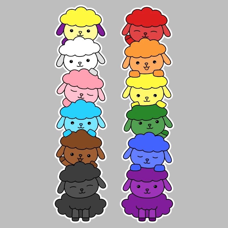 Fierté Progrès Drapeau Egalité des moutons