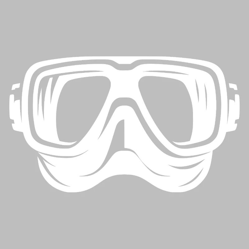 Style de logo de lunettes de plongée simples