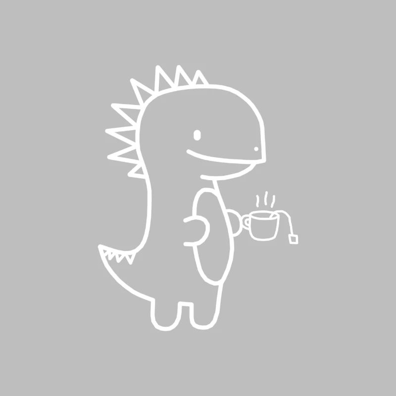 Dinosaur tea coffee