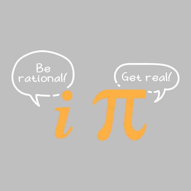 Math Symbole Be Rational Get Real Pi Nerd Geschenk