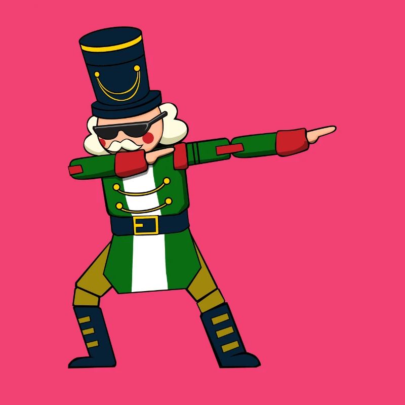 Dabbing Nussknacker Figur Weihnachtspullover
