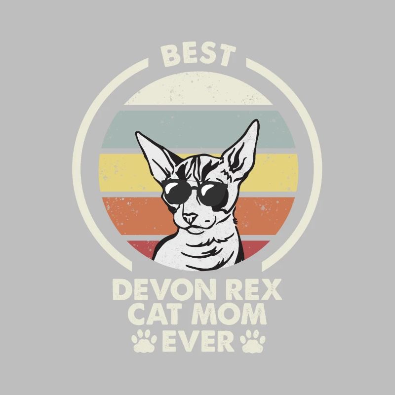 Maman chat - Devon Rex Chat