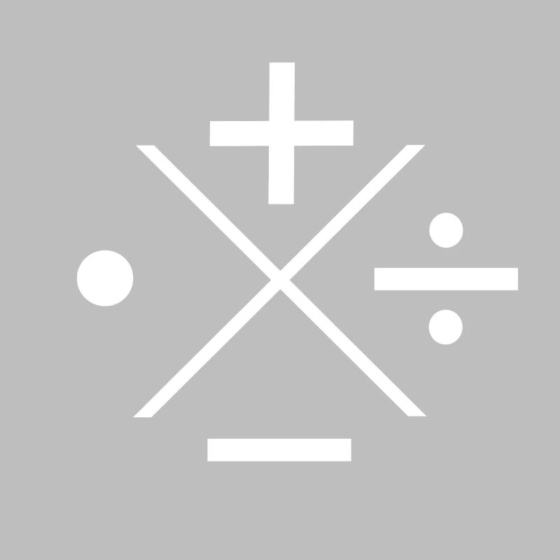 Math Symbol Plus Genius Physicist Nerd Gift