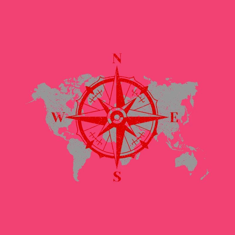 Compass map geography gift