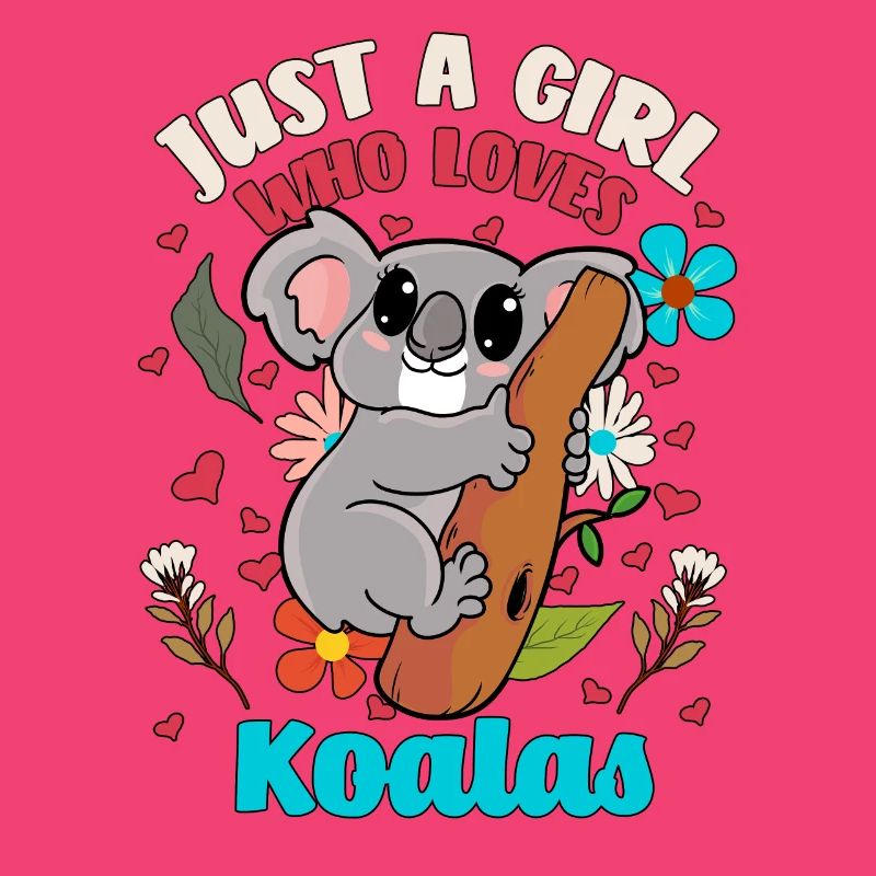 Koala Mädchen Frau Eukalyptus Geschenk Beuteltier