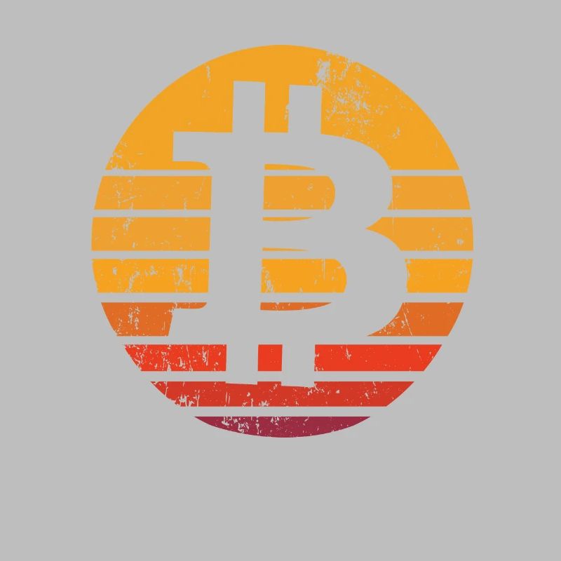 Retro Bitcoin Button - cryptocurrency bitcoins