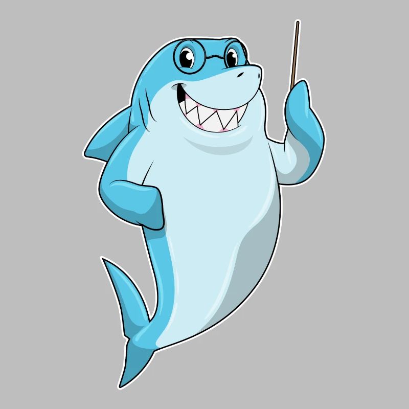 Hai als Lehrer mit Pointer