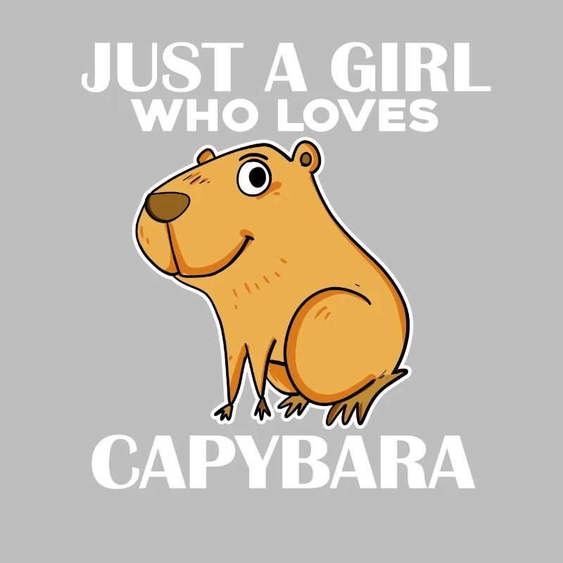Capybara Mädchen Spruch
