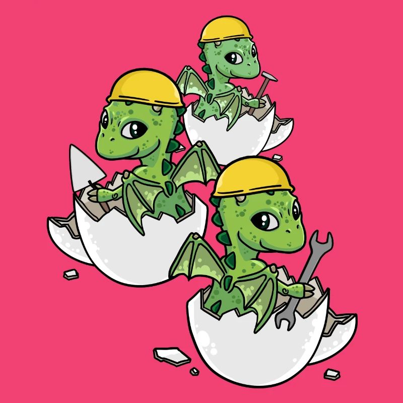 Dino Craftsman Eggshell Tool Professions Work